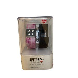 iTech Pulse Activity Tracker Distance and Sleep Monitor - Pink & Black